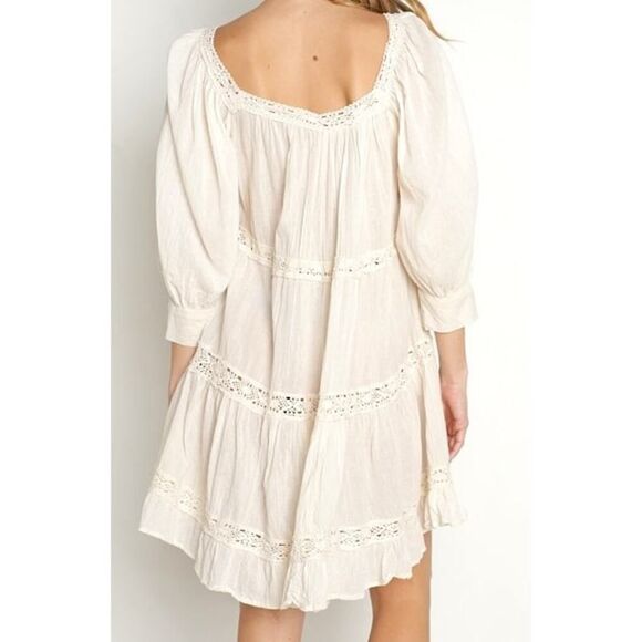 Jen’s Pirate Booty Almond Peasant Mini Dress NWT Sz. S - Picture 3 of 10